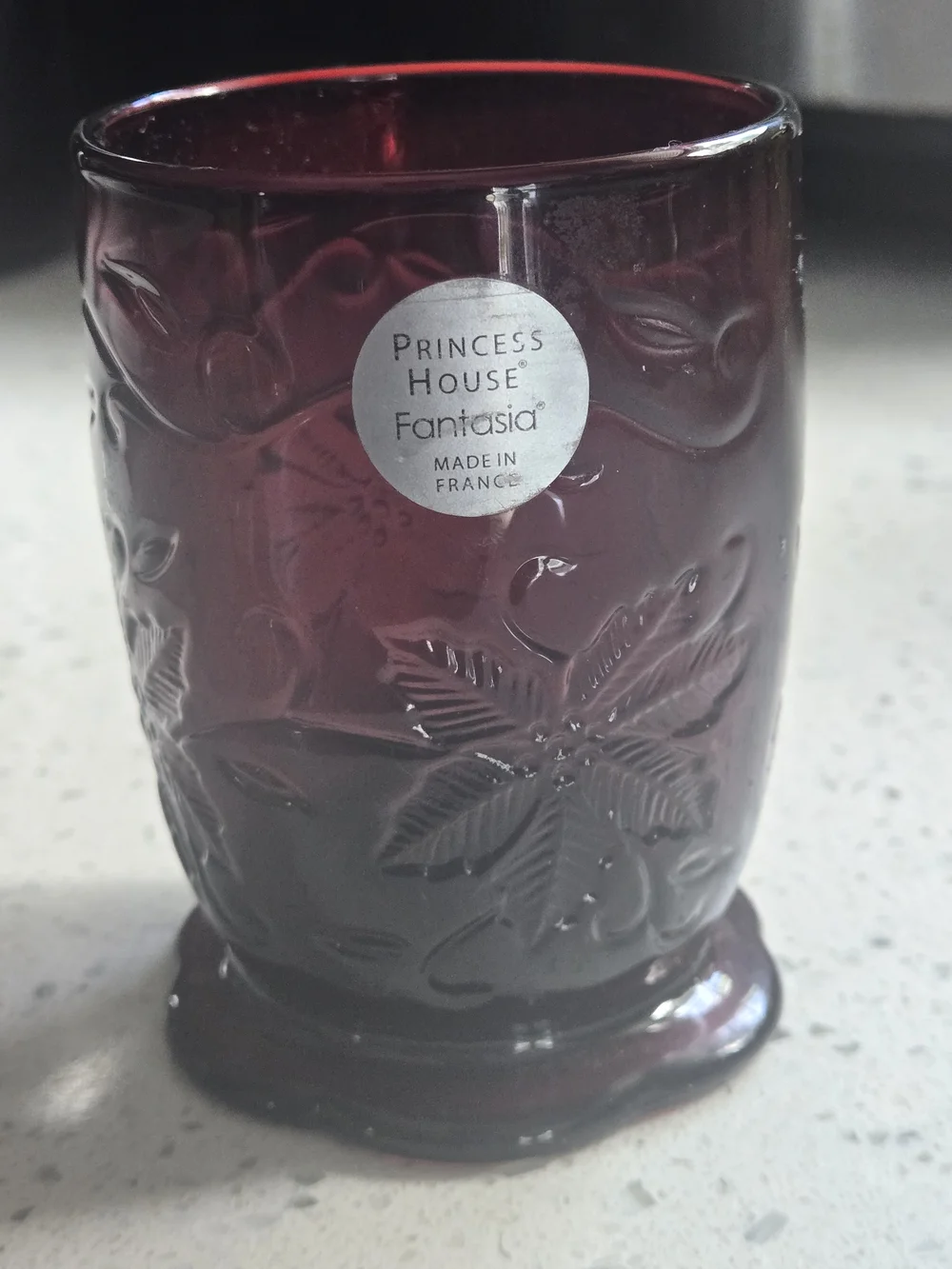 Vintage Princess House Deep Ruby Glass Votive